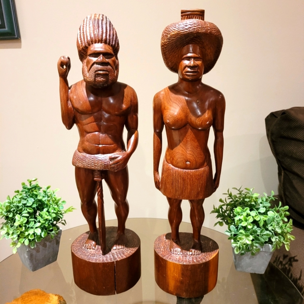 Vintage African tribal statues